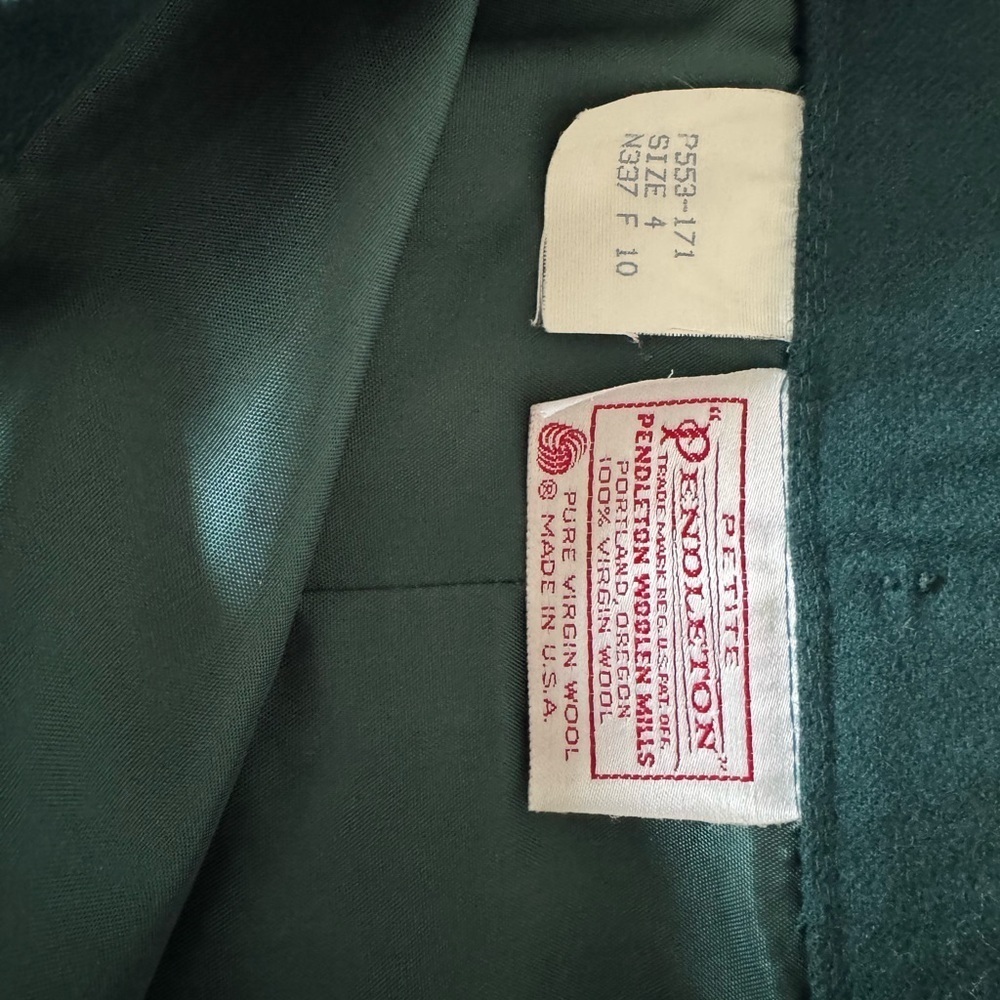 Pendleton Dark Green Women's Pencil Skirt - Picture 4 of 4